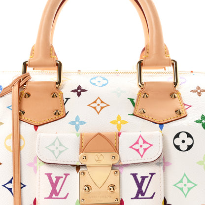 Louis Vuitton Monogram Multicolor Speedy 30 White 7 of 9