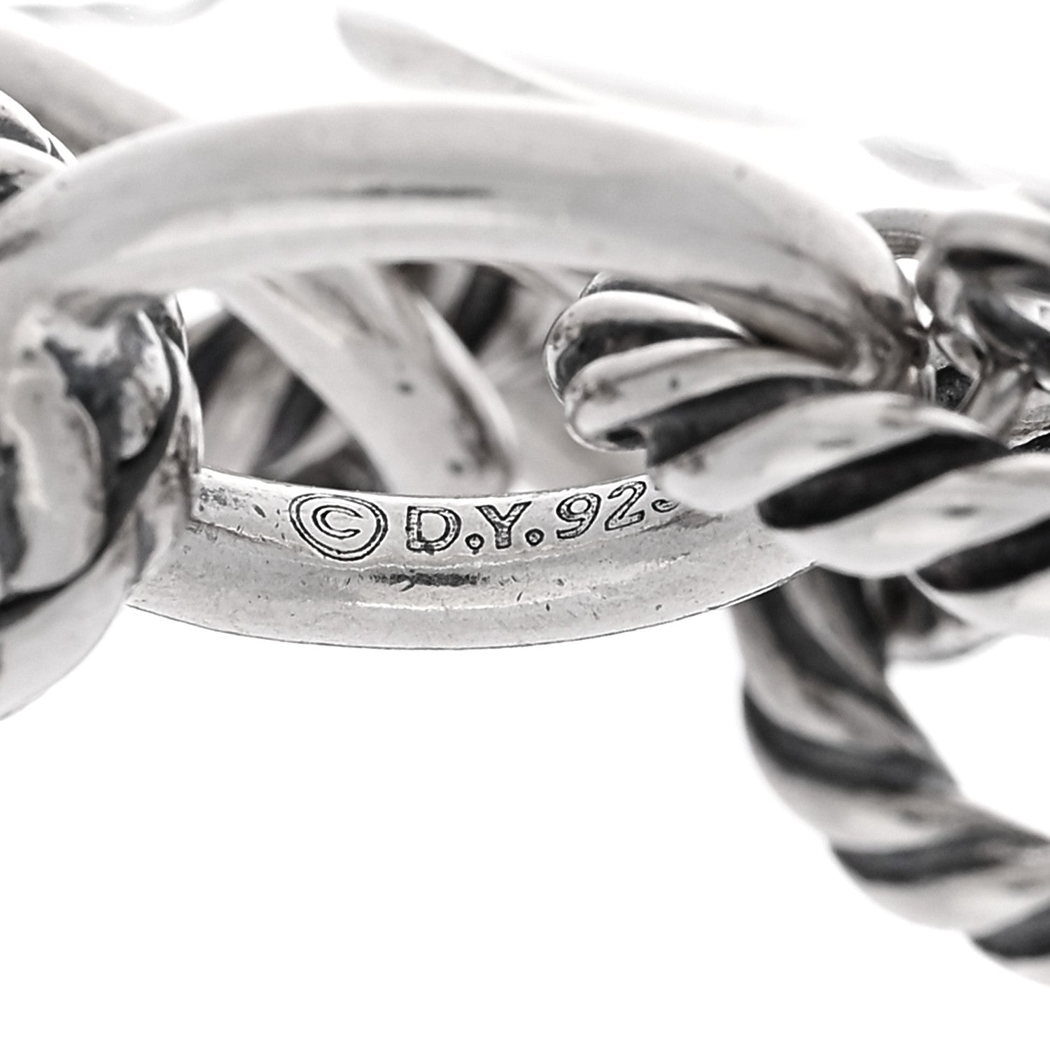 David Yurman Sterling Silver 5.5mm DY Madison Link Chain Bracelet 3 of 4