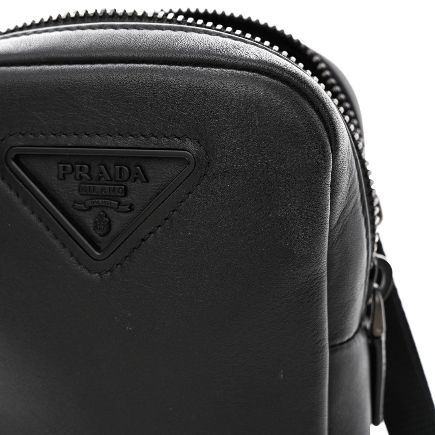 Prada Tessuto Nappa Phone Case Crossbody Black 10 of 11