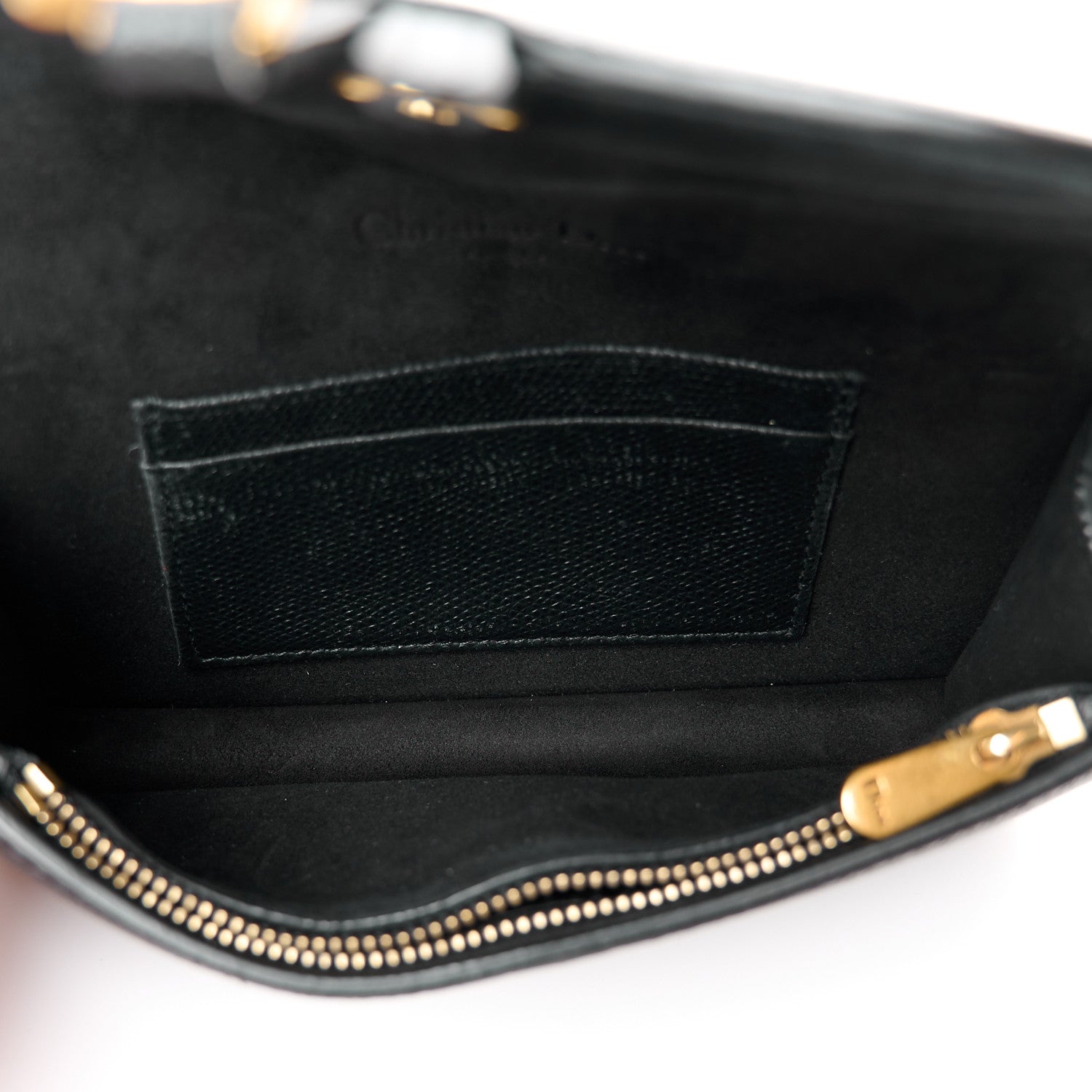 Christian Dior Grained Calfskin Saddle Belt Bag Black 5 of 10