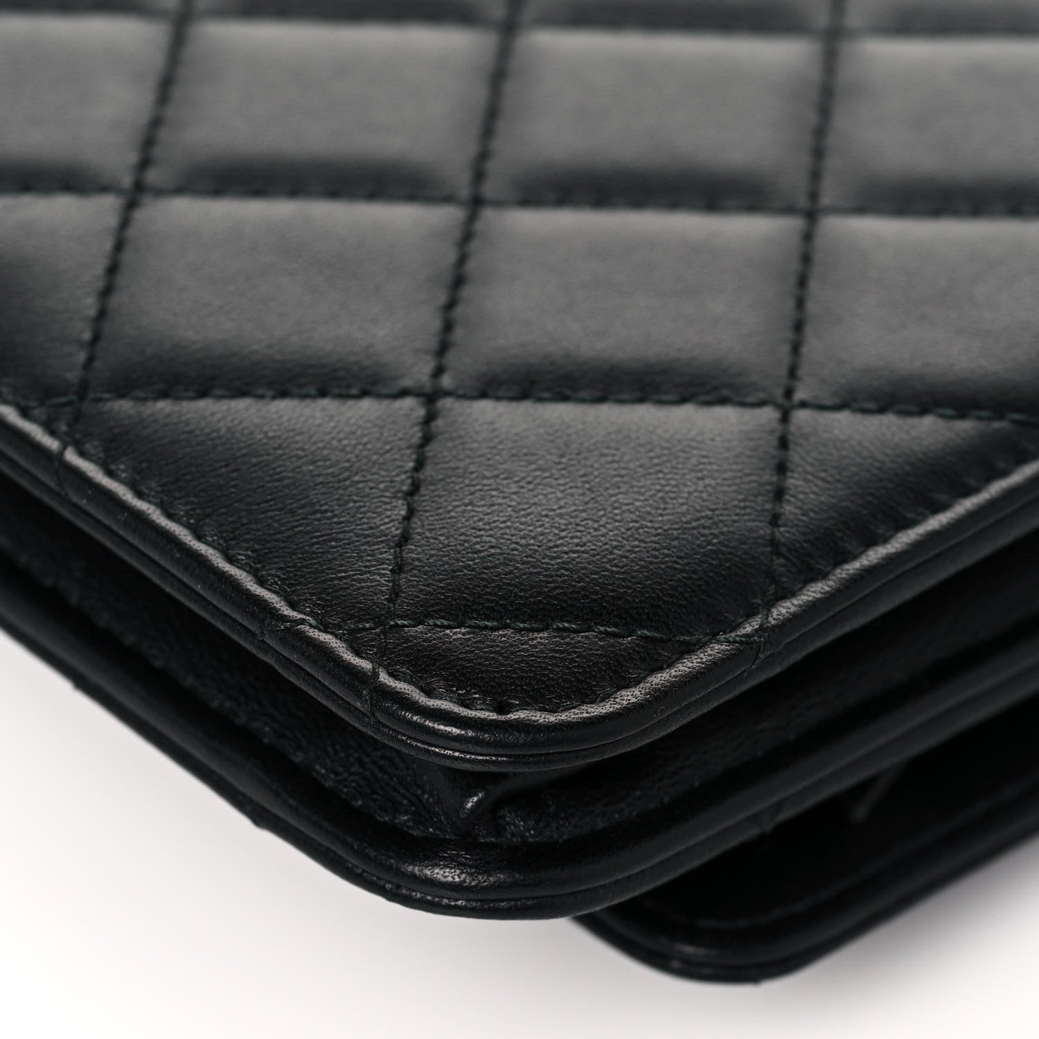 Chanel Lambskin Quilted Trendy CC Wallet On Chain WOC Black 11 of 14