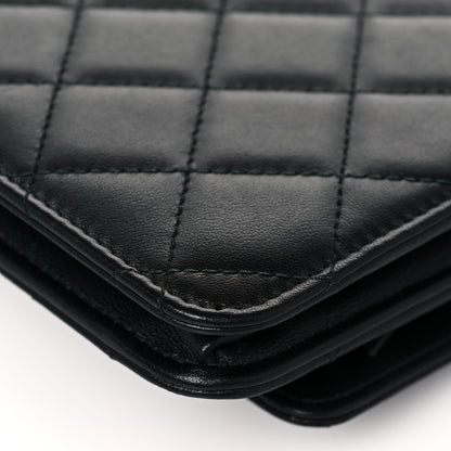 Chanel Lambskin Quilted Trendy CC Wallet On Chain WOC Black 11 of 14
