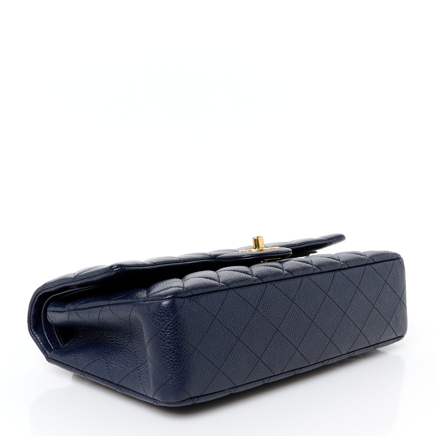Chanel Caviar Quilted Medium Double Flap Navy 4 of 11