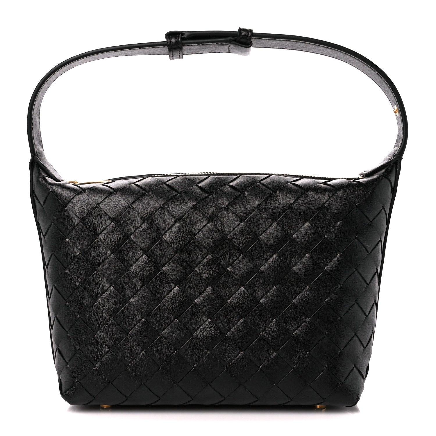 Bottega Veneta Calfskin Nappa Intrecciato Mini Wallace Black 1 of 12