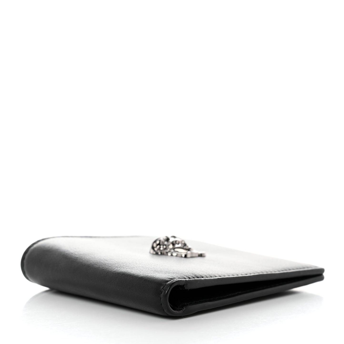 Vitello Medusa Bi-Fold Wallet Black