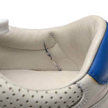 Gucci Calfskin Web Perforated Womens Platform 55mm Sneakers 37 White Bright Splash 10 of 12