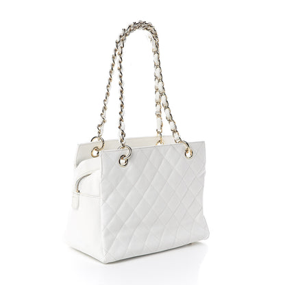 Chanel Caviar Quilted Petit Timeless Tote PTT White 3 of 10