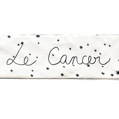 Christian Dior Silk Zodiac Cancer Mitzah Scarf Black 3 of 6