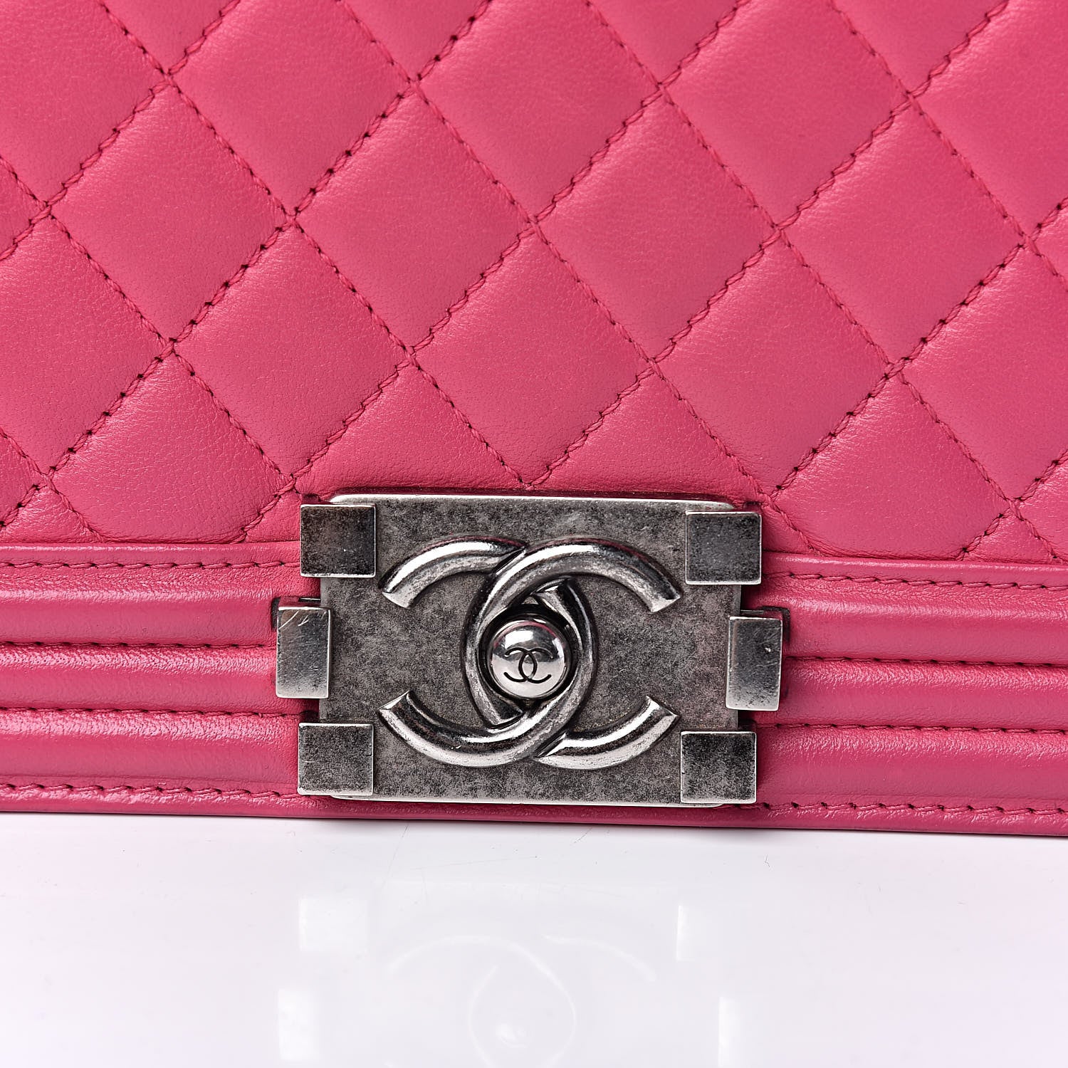 Chanel Lambskin Quilted New Medium Boy Flap Pink 10 of 16