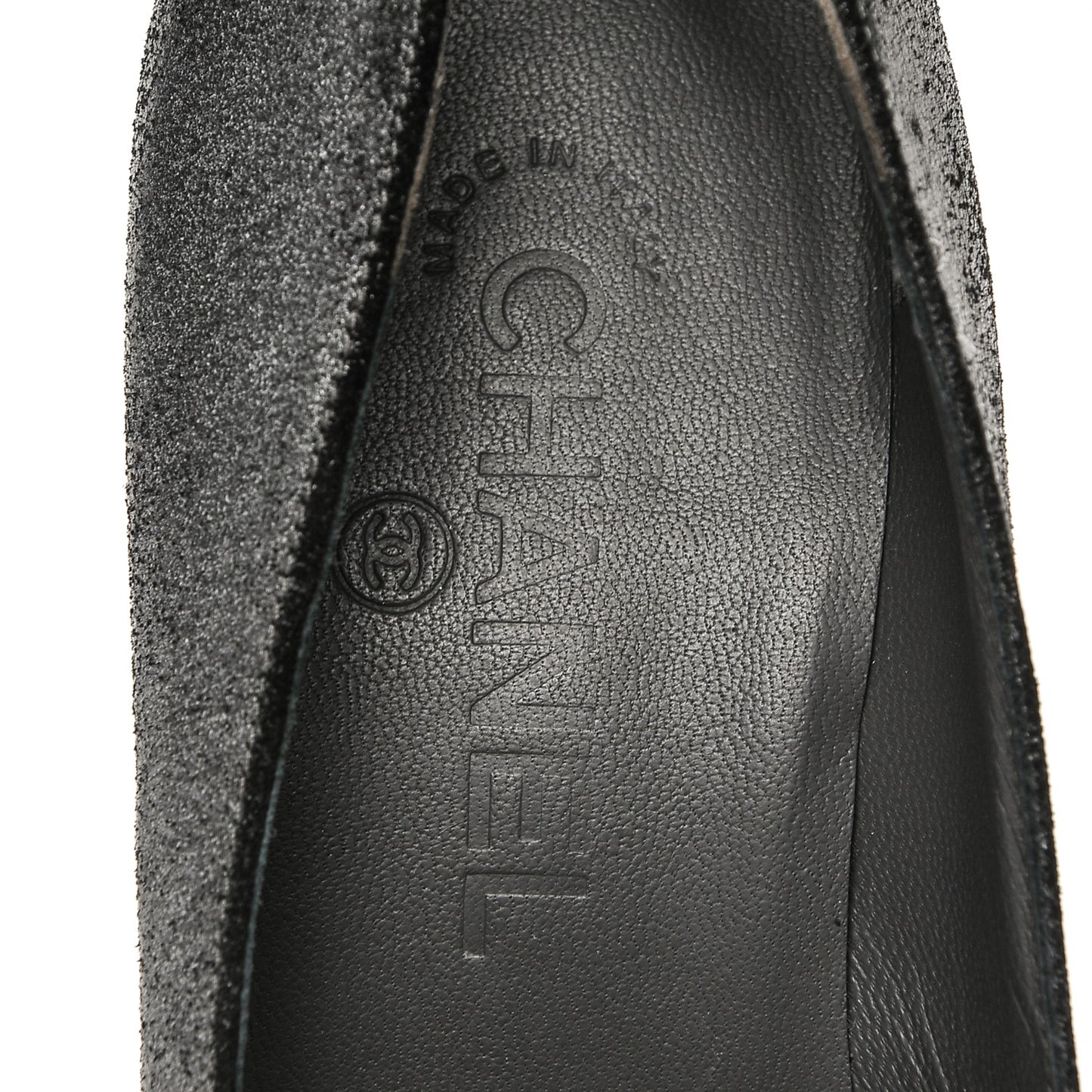 Distressed Suede CC Cap Toe Pumps 38 Anthracite