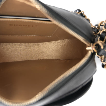 Chanel Lambskin Quilted Coco Midnight Camera Case Black 5 of 10