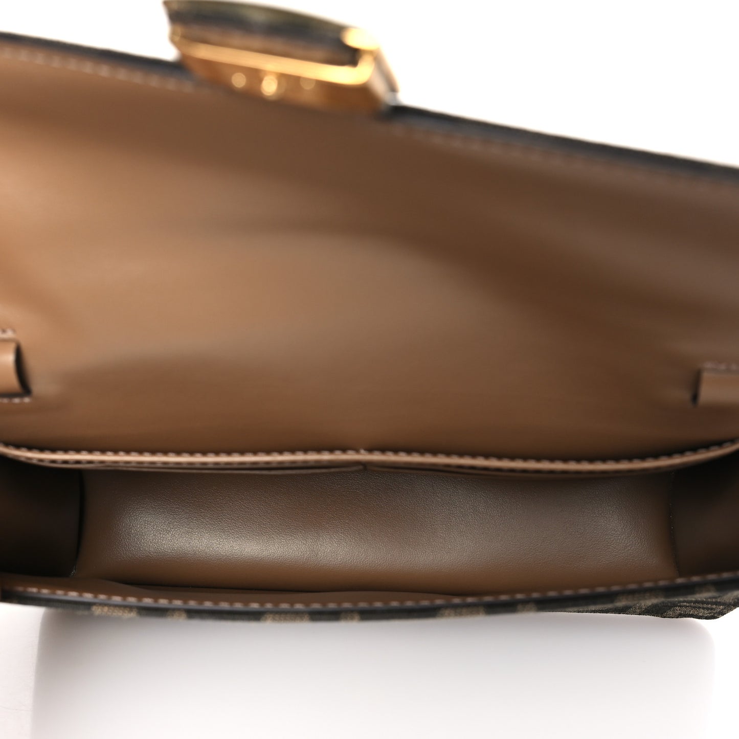 Fabric Jacquard FF 1974 Wallet On Chain Tobacco Moro