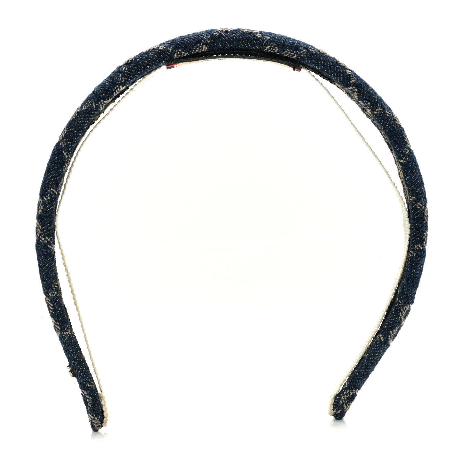 Gucci Denim Monogram Headband 1 of 5