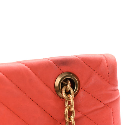 Lanvin Quilted Lambskin Happy Medium Shoulder Bag Coquelicot Orange 11 of 15