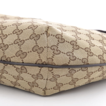 Gucci Monogram Medium Half Moon Hobo Dark Brown 9 of 12