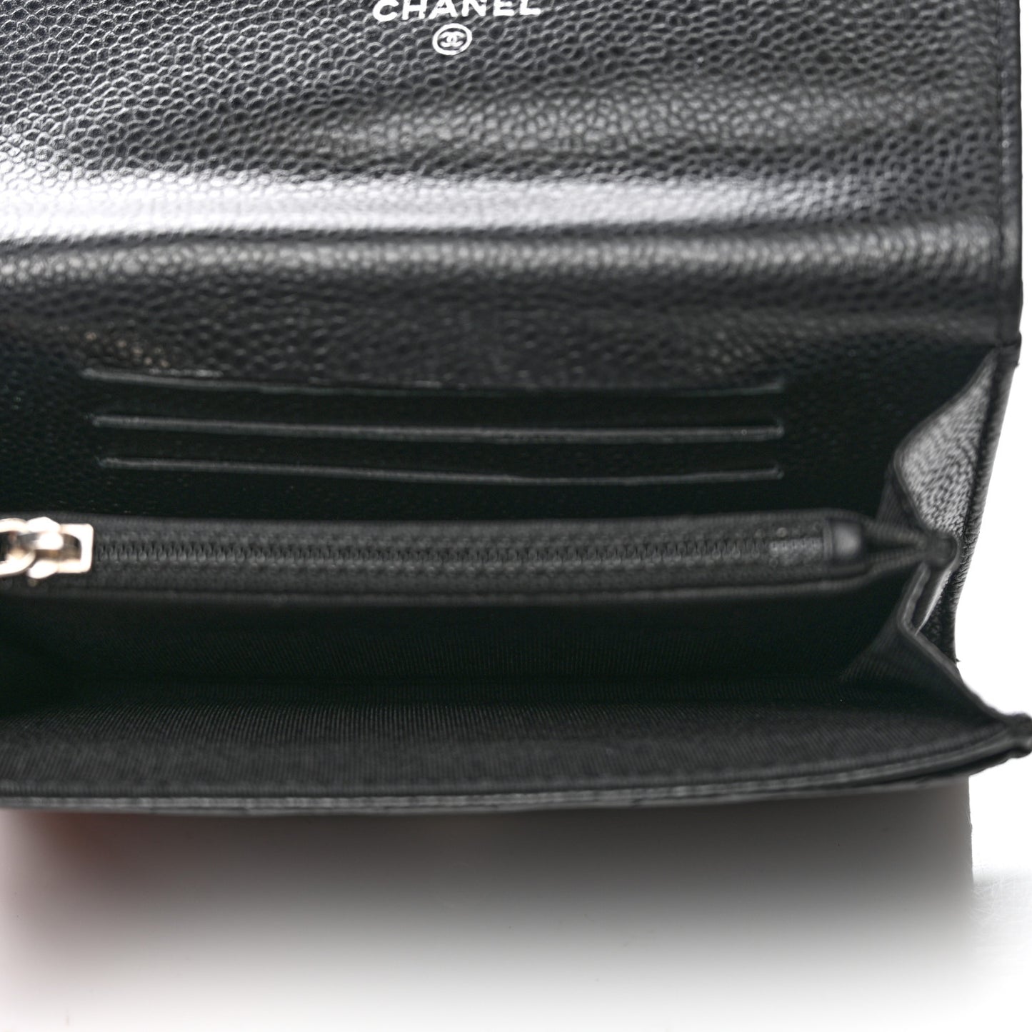Caviar Quilted Small Flap Wallet Black