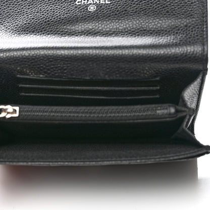 Chanel Caviar Quilted Small Flap Wallet Black 5 of 8