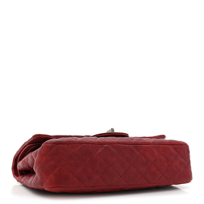 Chanel Washed Caviar Quilted 2.55 Reissue 225 Bijoux Chain Flap Red 4 of 19