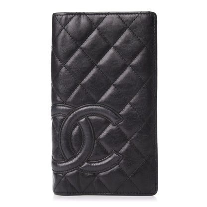 Chanel Calfskin Quilted Cambon Yen Wallet Black 1 of 7