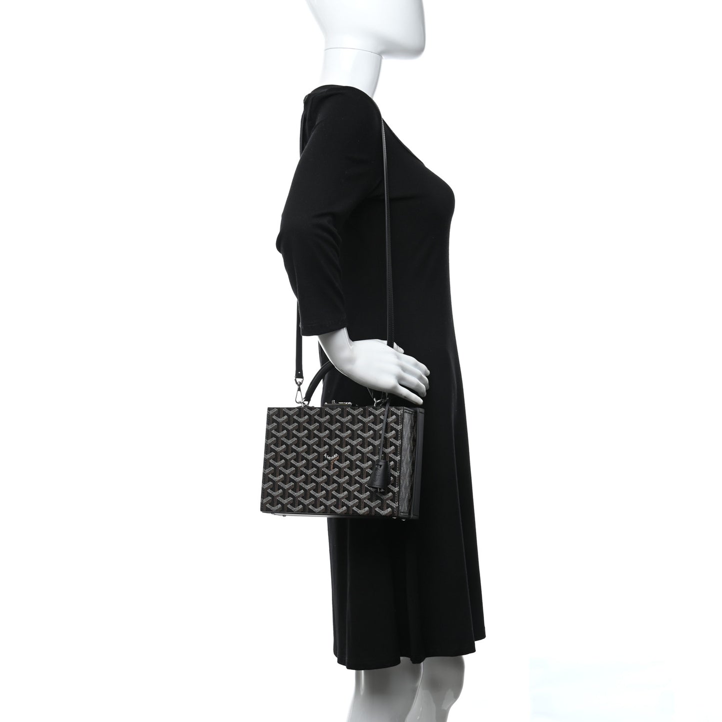 Goyardine Regina Trunk Black Gold