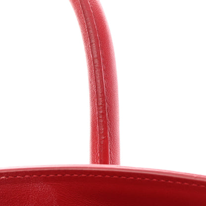 Saint Laurent Calfskin Small Sac De Jour Lipstick Red 17 of 19