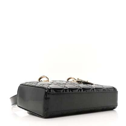 Christian Dior Patent Cannage Small Lady D-Joy Black 4 of 10