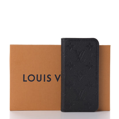 Louis Vuitton Empreinte iPhone X Folio Black 9 of 9