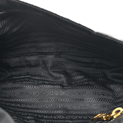 Prada Tessuto Nylon Saffiano Small Messenger Bag Black 5 of 15