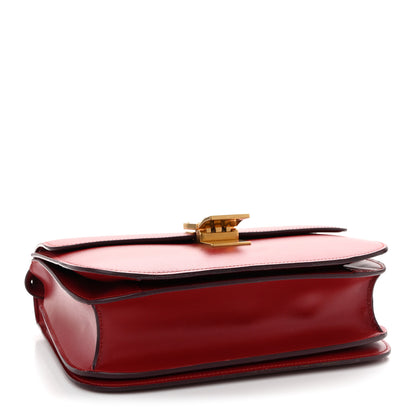 Celine Box Calfskin Medium Classic Box Flap Bag Red 4 of 11