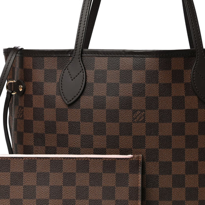 Louis Vuitton Damier Ebene Neo Neverfull MM Rose Ballerine 8 of 12