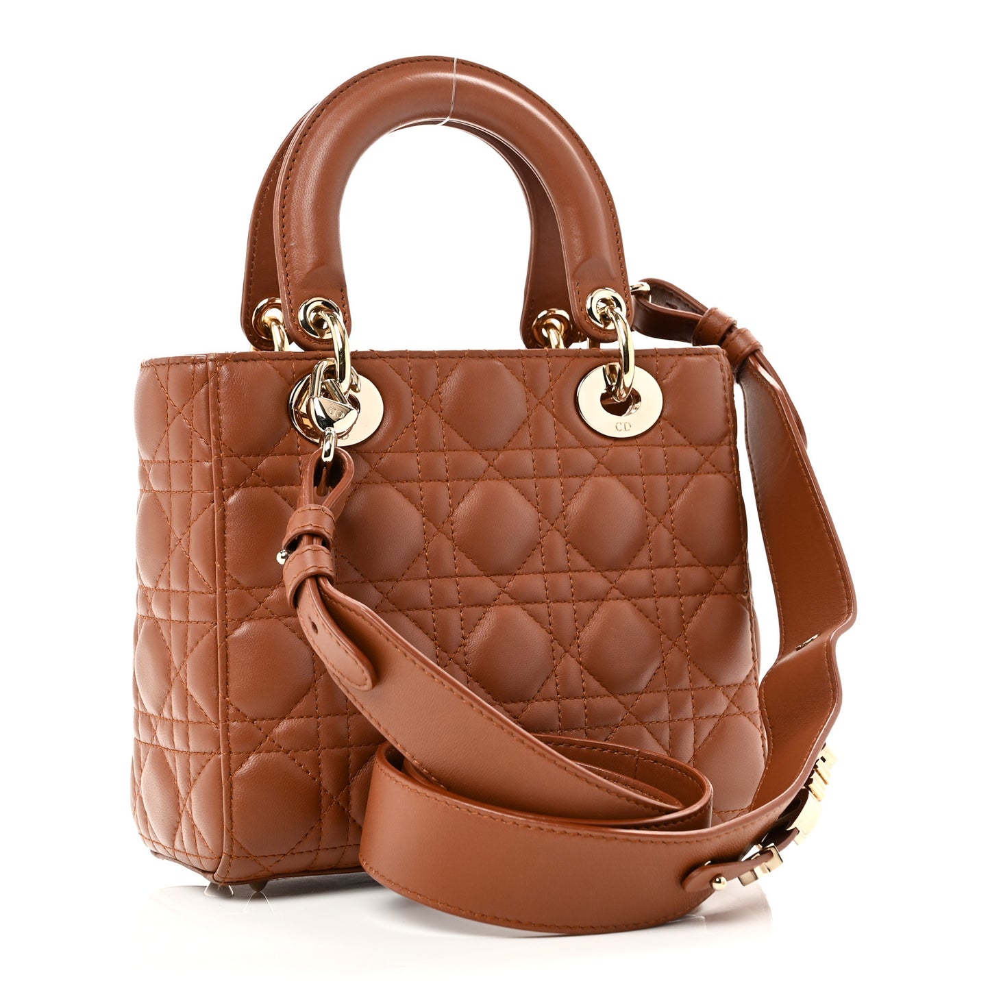 Calfskin Cannage Small My ABCDior Lady Dior Tan