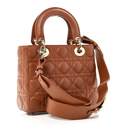 Christian Dior Calfskin Cannage Small My ABCDior Lady Dior Tan 3 of 10
