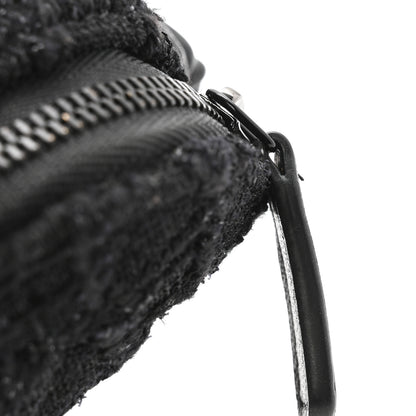 Chanel Tweed Lambskin Quilted Arm Coin Purse Black 10 of 10