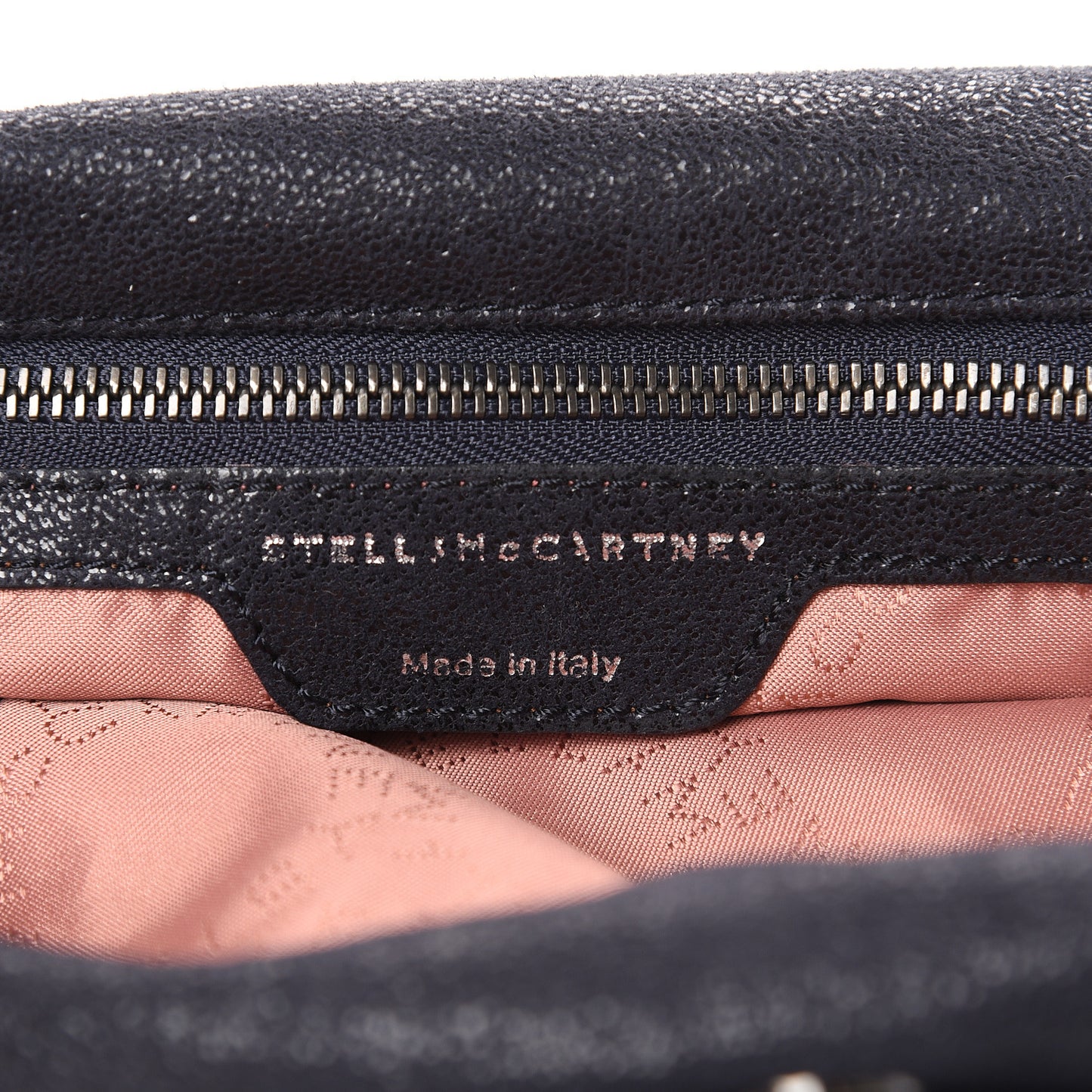 Shaggy Deer Falabella Fold Over Tote Navy