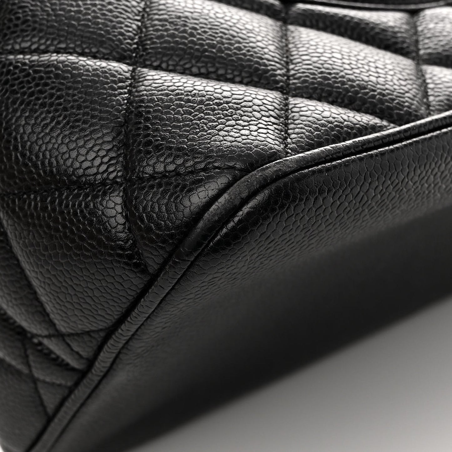 Caviar Quilted Medallion Tote Black