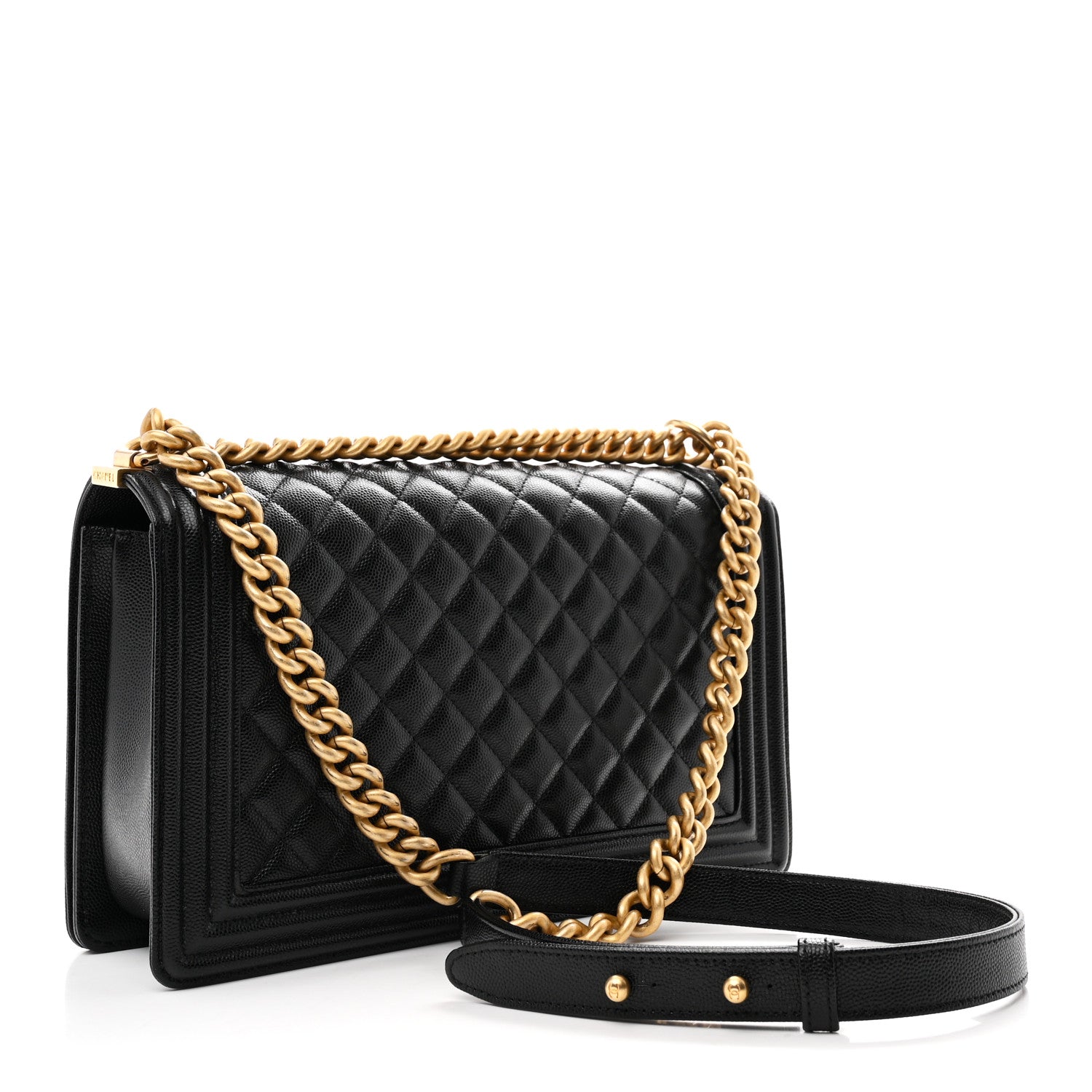 Chanel Caviar Quilted New Medium Boy Flap Black 2 of 10