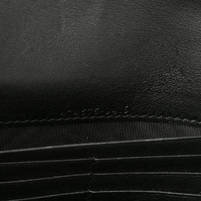 Gucci Velvet Matelasse GG Marmont Chain Wallet Black 7 of 18