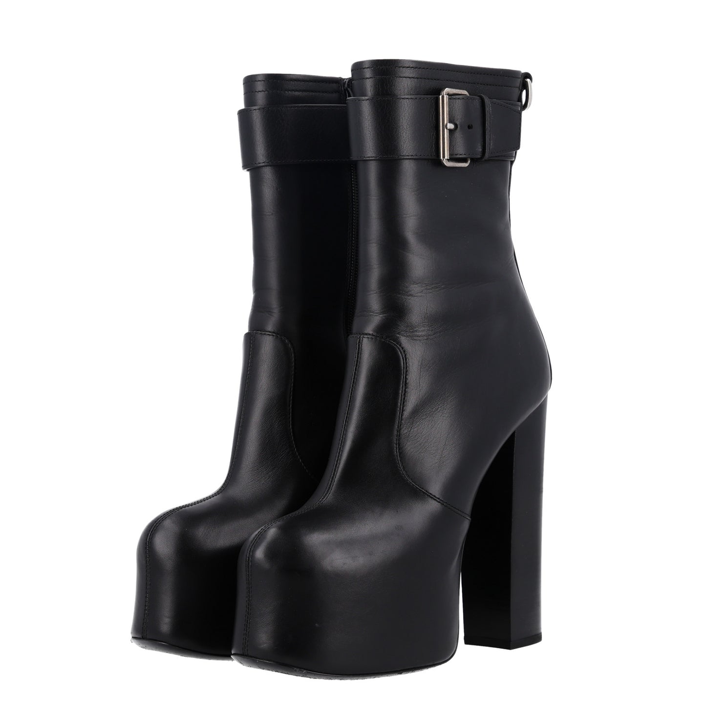 Calfskin Mina 95 Boots 40 Black