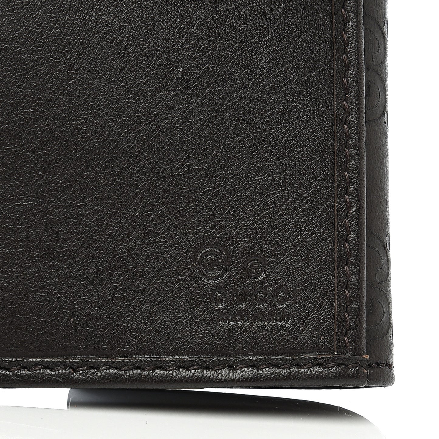 Guccissima Eclipse Continental Flap Wallet Dark Brown