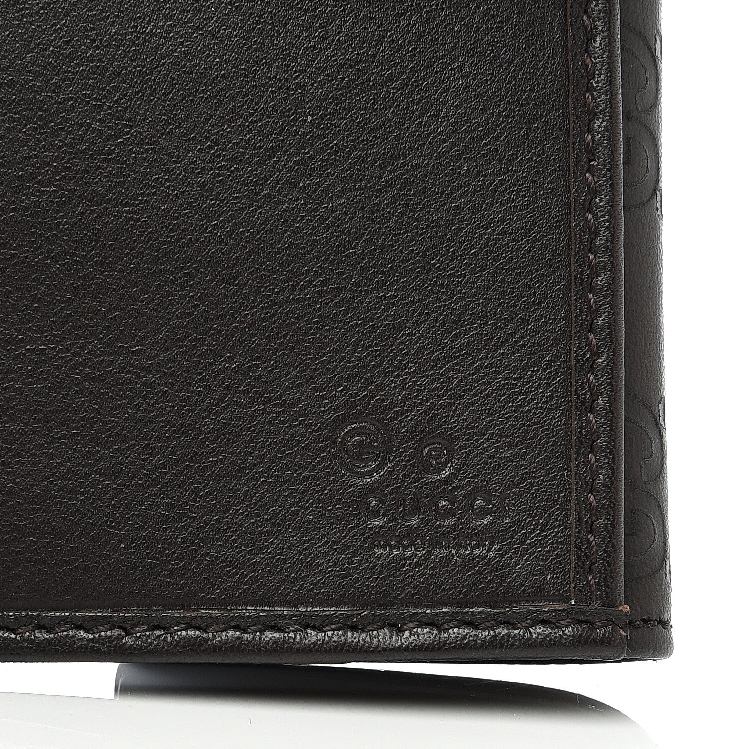 Gucci Guccissima Eclipse Continental Flap Wallet Dark Brown 5 of 6