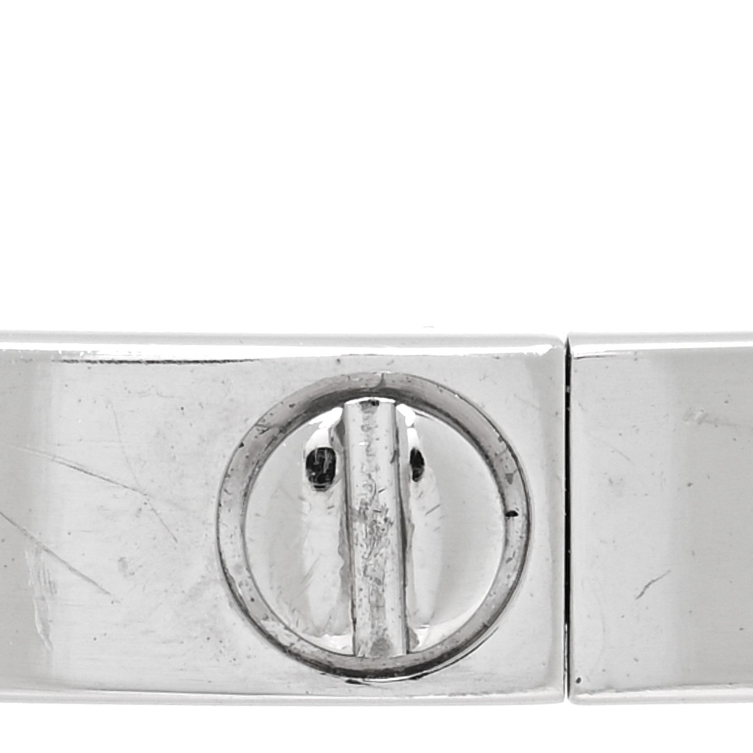 Cartier 18K White Gold 10 Diamond Small LOVE Bracelet 19 4 of 5