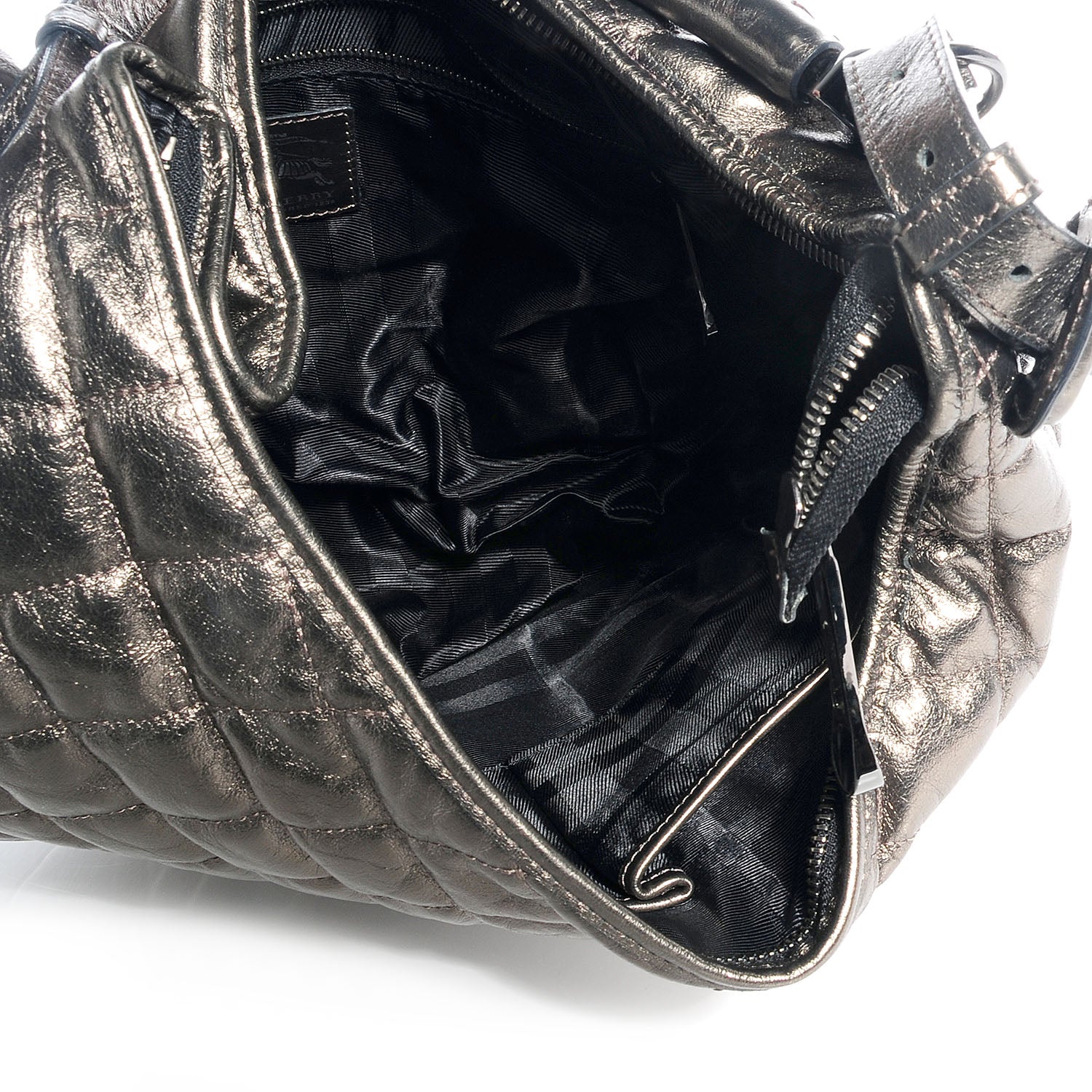 Burberry Calfskin Quilted Hoxton Hobo Nickel 6 of 12
