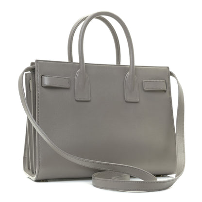 Saint Laurent Calfskin Baby Sac de Jour Fog 3 of 14