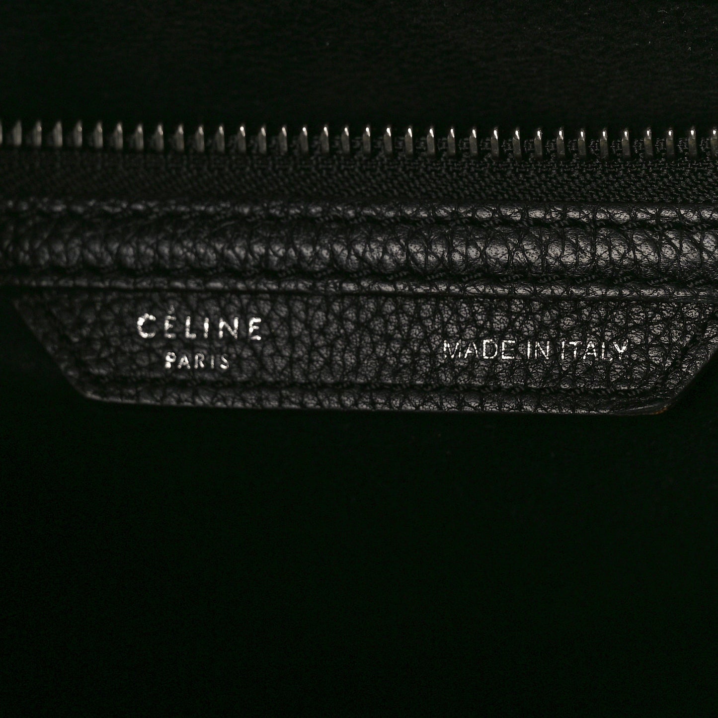 Drummed Calfskin Mini Luggage Black