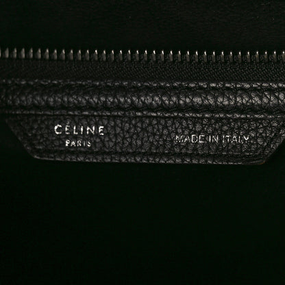 Celine Drummed Calfskin Mini Luggage Black 6 of 11