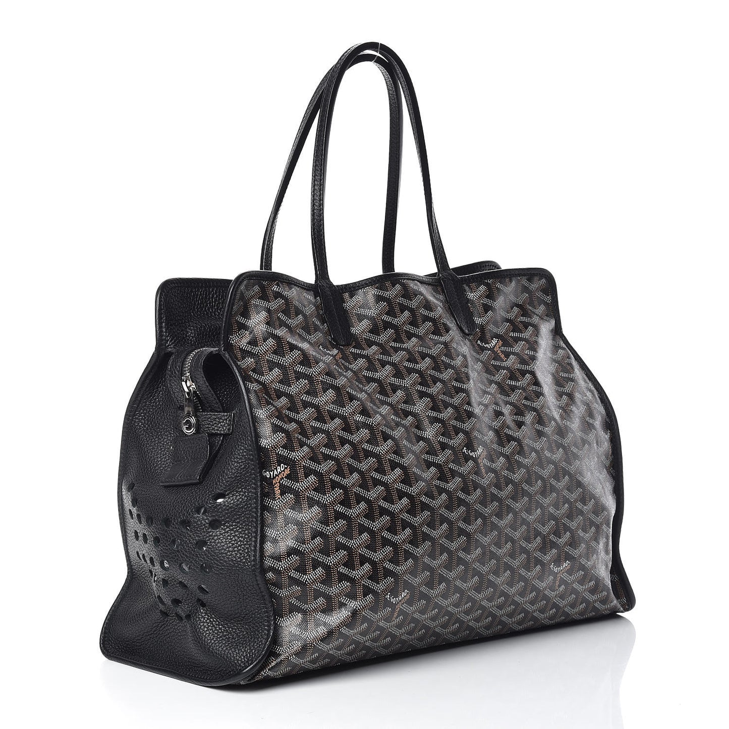 Goyardine Sac Hardy Pet Carrier PM Black