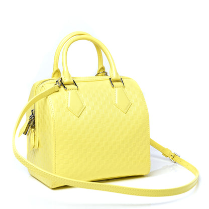 Louis Vuitton Damier Facette Speedy Cube PM Yellow 3 of 10