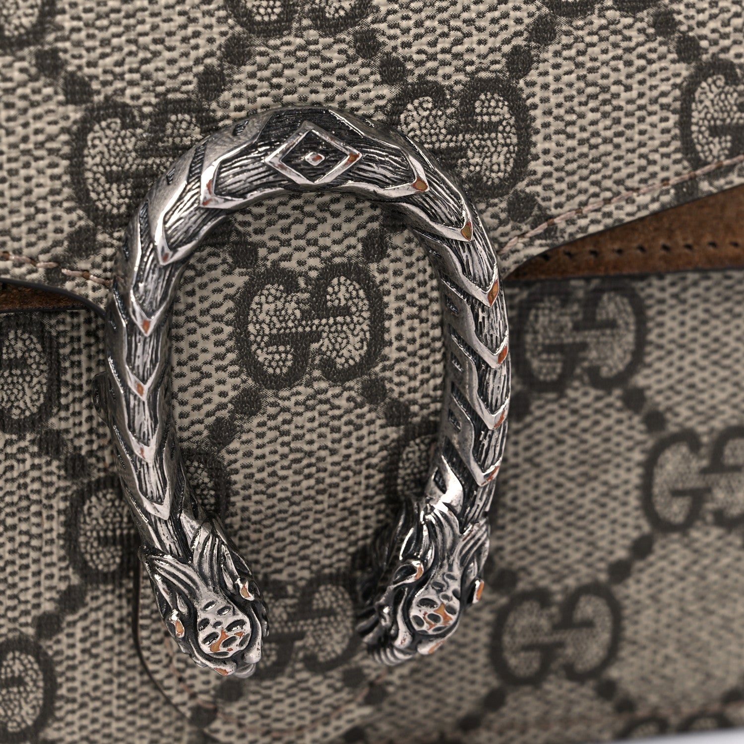Gucci GG Supreme Monogram Super Mini Dionysus Shoulder Bag Taupe 12 of 12