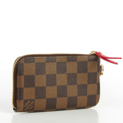 Louis Vuitton Damier Ebene Complice Trunks and Bags Key Pouch Red 3 of 7