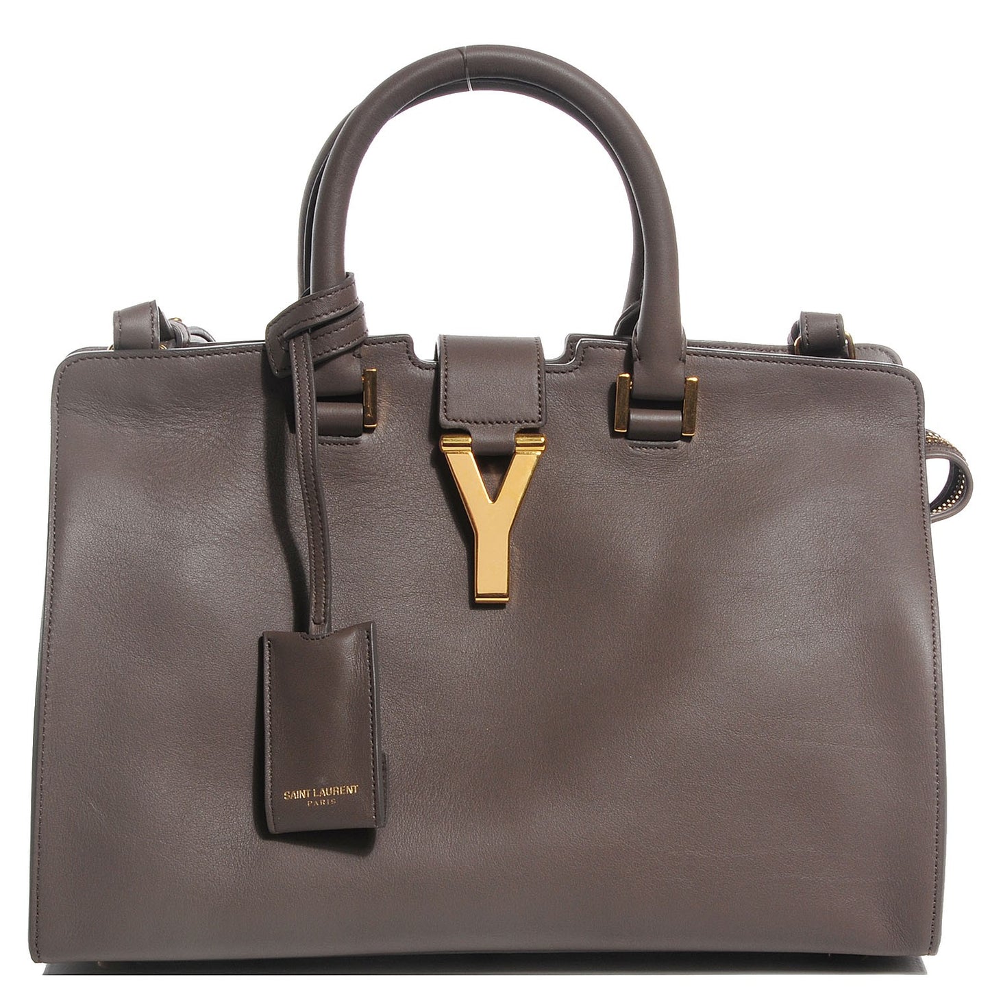 Calfskin Small Classic Y Cabas Gray